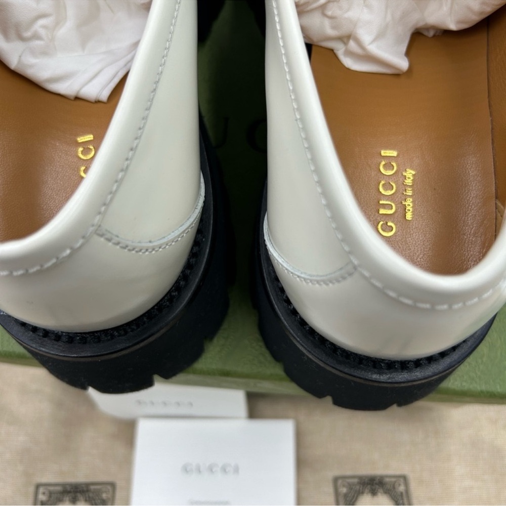 Women’s Gucci, inner locking GG patent leather loafer size 40 made in Italy - Picture 15 of 16